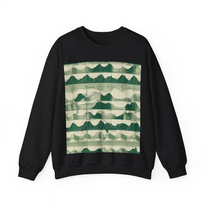 boostlete-mile-by-mile-pattern-audio-blueprint-0971 — Unisex Heavy Blend Crewneck (G18000)