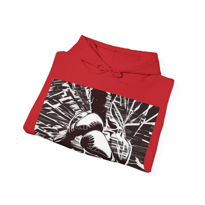 boostlete-boost-mode-scene-boxer-glitch-paper-0084 — Unisex Heavy Blend Hooded Sweatshirt (Gildan)