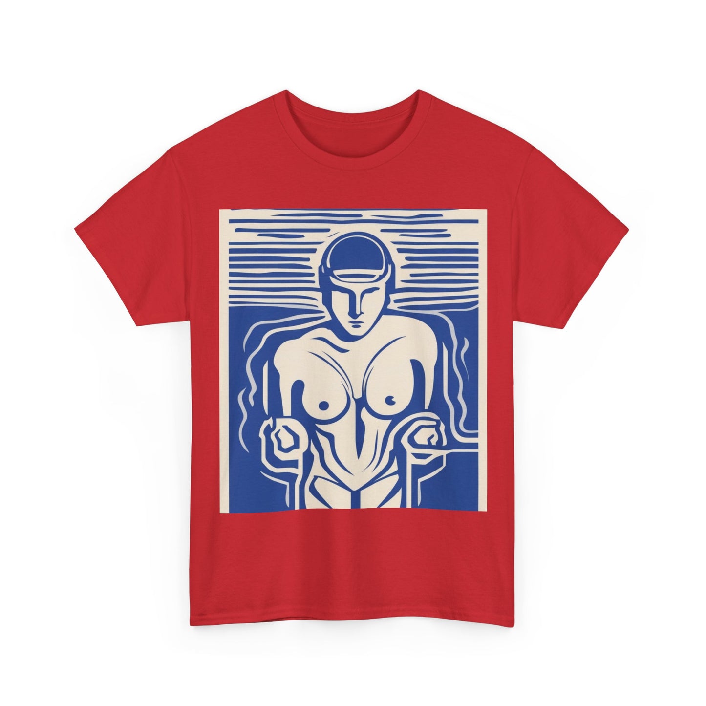 boostlete-boost-mode-icon-swimmer-motion-vector-0062 — Unisex Heavy Cotton Tee (Gildan 5000)