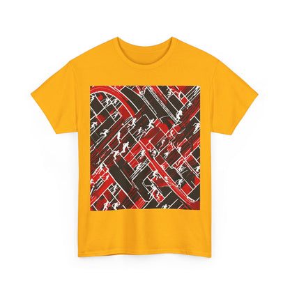 boostlete-pr-season-scene-marathoner-outline-modern-0124 — Unisex Heavy Cotton Tee (Gildan 5000)