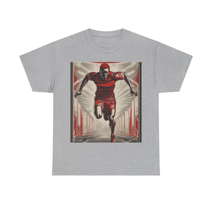 boostlete-am-crew-scene-sprinter-outline-athletic-0228 — Unisex Heavy Cotton Tee (Gildan 5000)