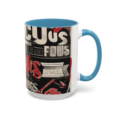 boostlete-mile-by-mile-type-focus-over-feelings-split-retro-0841 — Accent Mug 11/15oz
