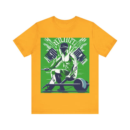 boostlete-am-crew-scene-rower-grainy-bold-0172 — Unisex Jersey Short Sleeve (B+C 3001)