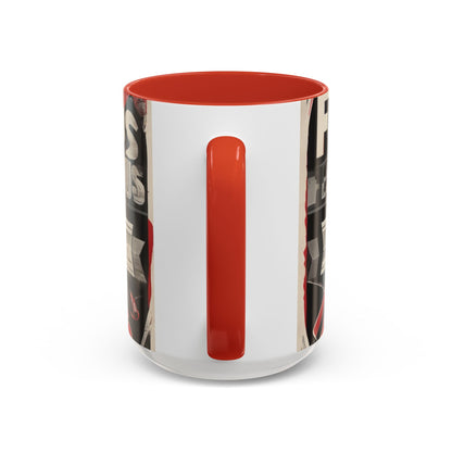 boostlete-mile-by-mile-type-focus-over-feelings-split-retro-0841 — Accent Mug 11/15oz