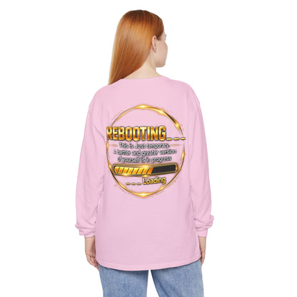 Rebooting Loading Graphic Long Sleeve T-Shirt