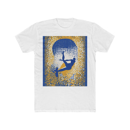 boostlete-field-day-icon-swimmer-halftone-paper-0246 — Unisex Cotton Crew Tee (NL 3600)