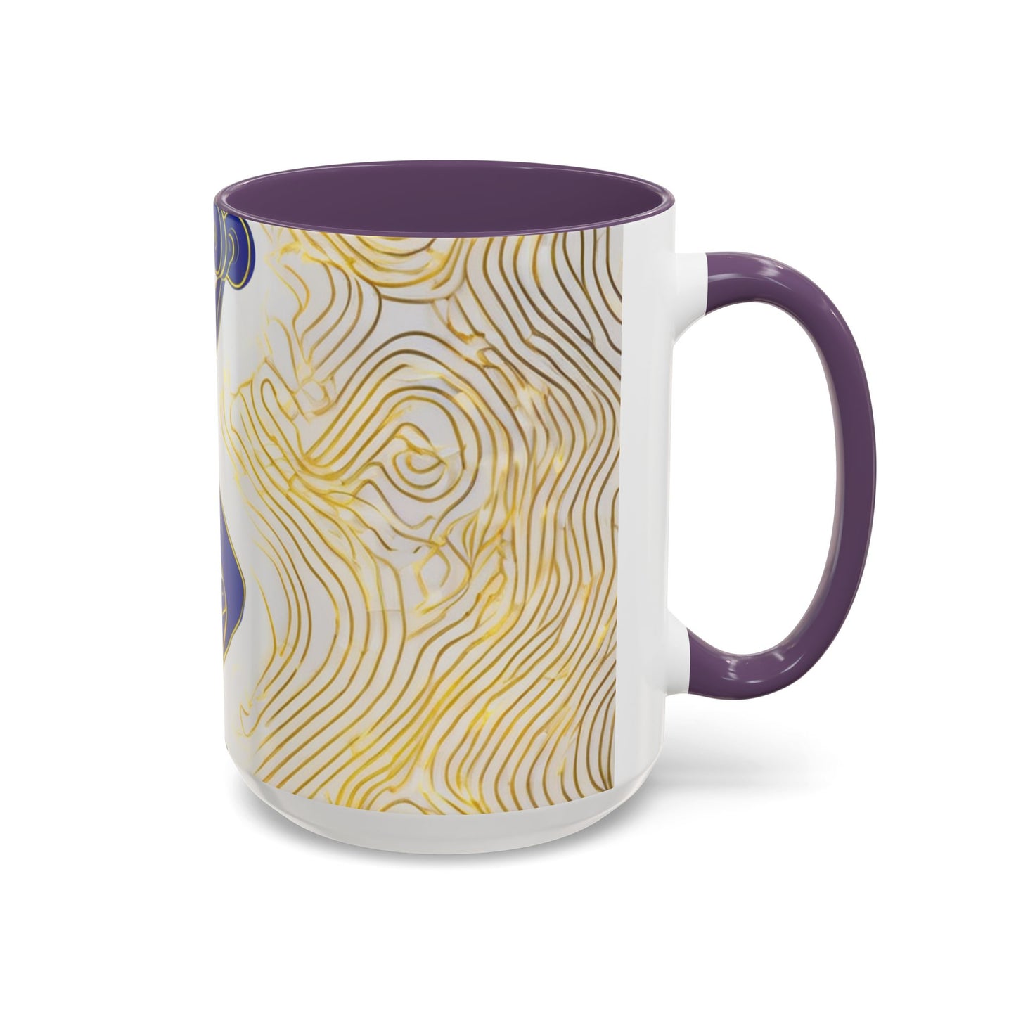 boostlete-iron-intent-scene-lunge-neon-line-art-0392 — Accent Mug 11/15oz