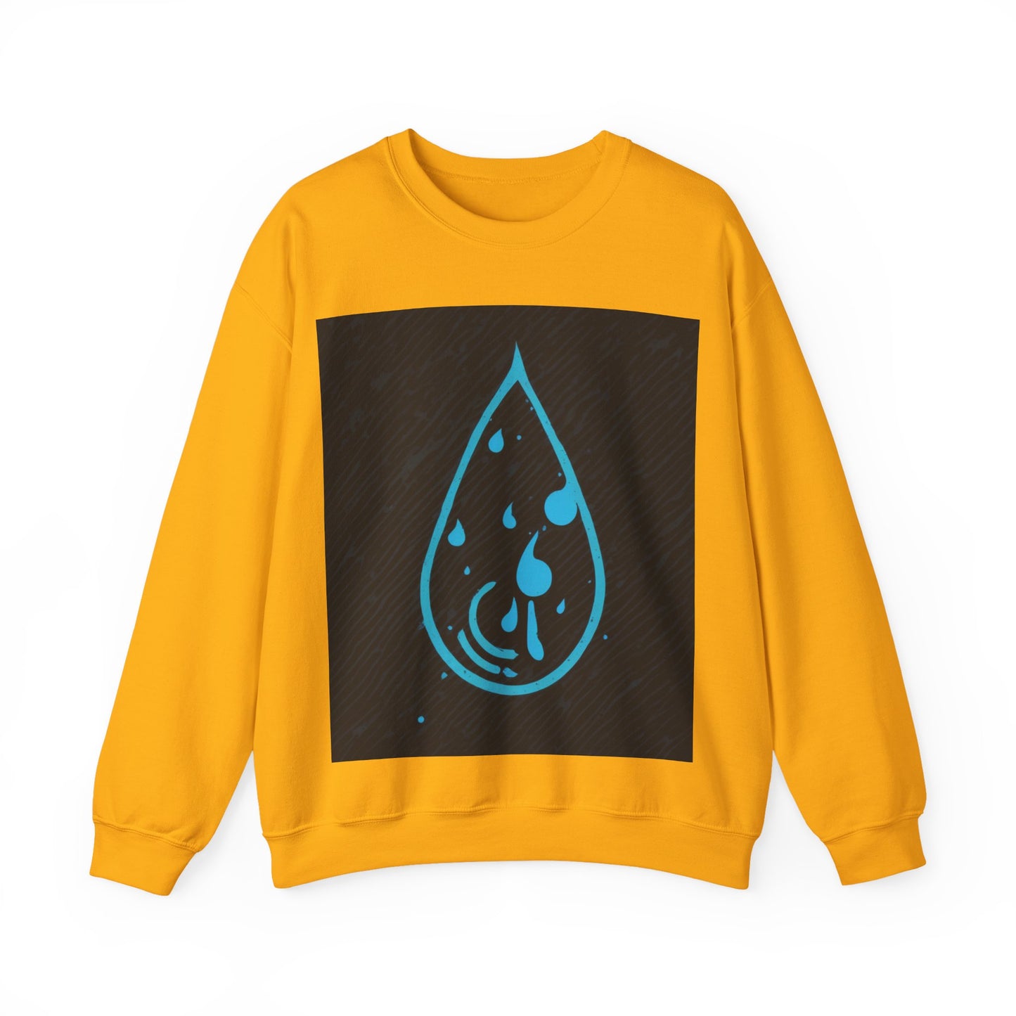 boostlete-iron-intent-icon-water-grainy-vector-0762 — Unisex Heavy Blend Crewneck (G18000)