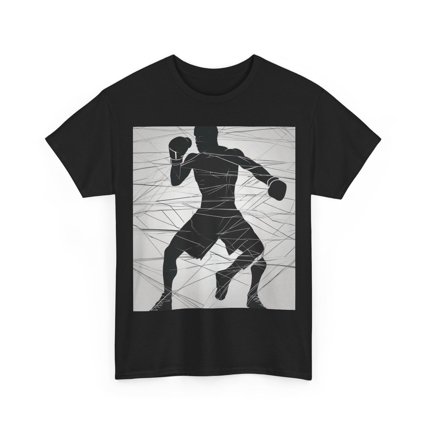 boostlete-mile-by-mile-scene-boxer-motion-geometric-0028 — Unisex Heavy Cotton Tee (Gildan 5000)