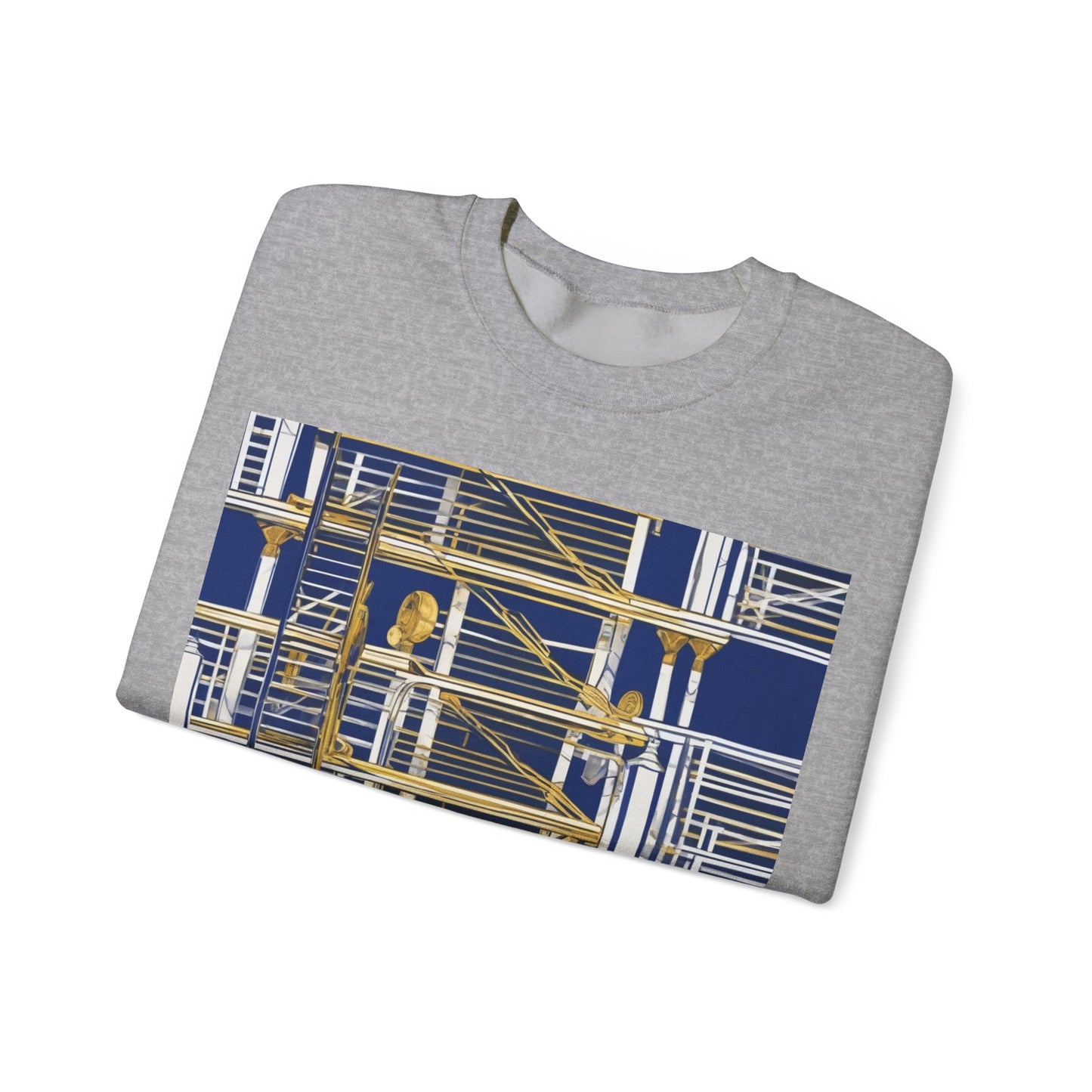 boostlete-rise-grind-icon-ladder-high-engraved-0238 — Unisex Heavy Blend Crewneck Sweatshirt (Gildan)