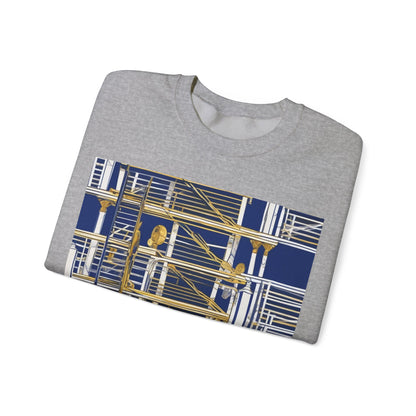 boostlete-rise-grind-icon-ladder-high-engraved-0238 — Unisex Heavy Blend Crewneck Sweatshirt (Gildan)