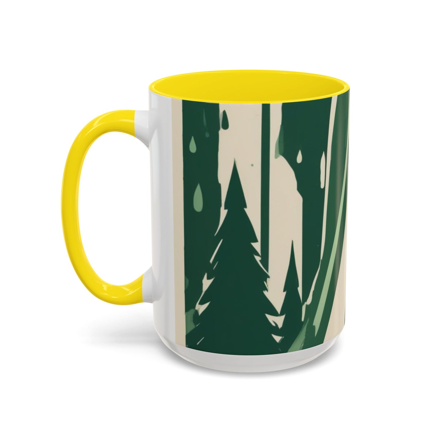 boostlete-quiet-power-icon-water-glitch-retro-0186 — Accent Mug 11oz/15oz
