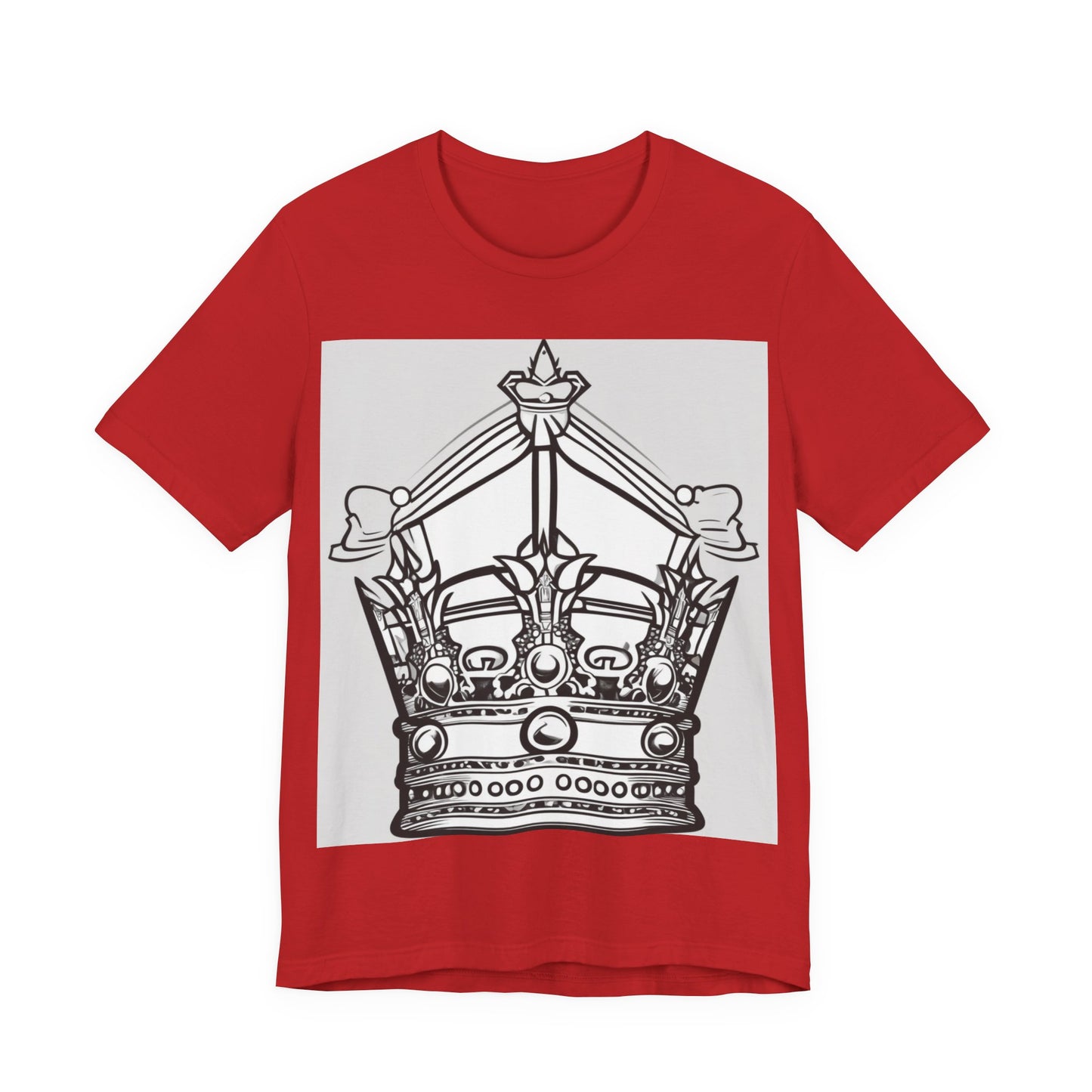 boostlete-quiet-power-icon-crown-outline-badge-0130 — Unisex Jersey Short Sleeve (B+C 3001)