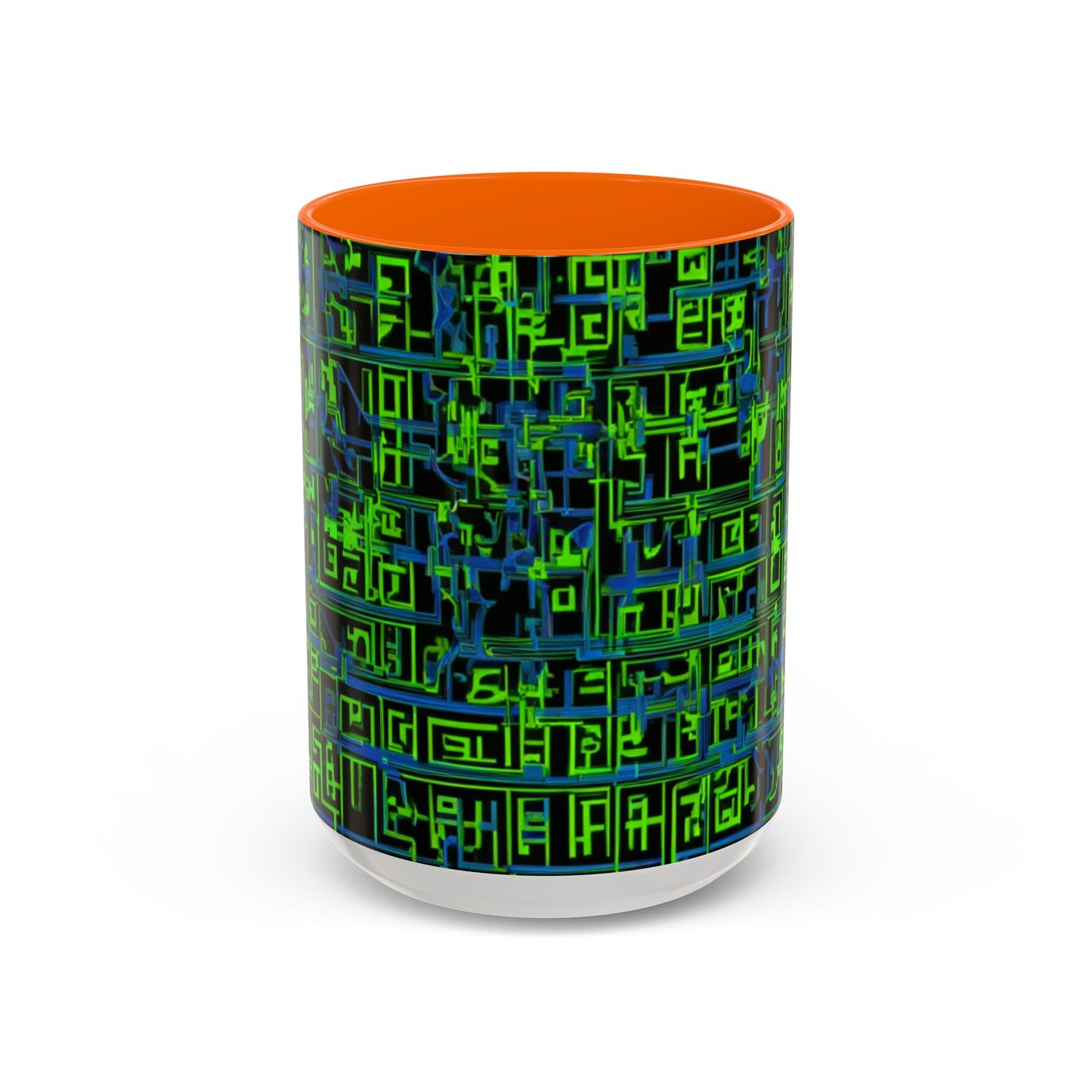 boostlete-mile-by-mile-pattern-plate-number-blueprint-0147 — Accent Mug 11oz/15oz