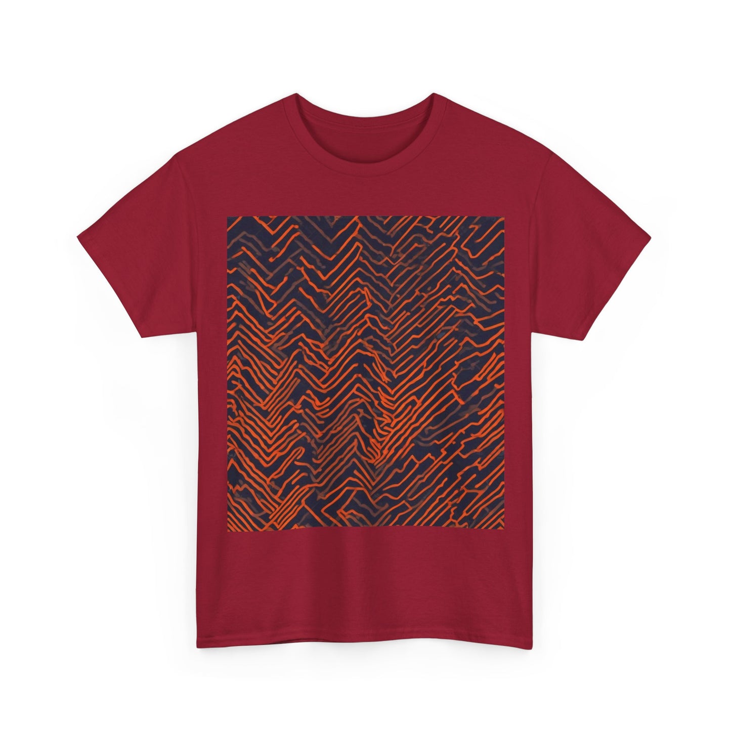 boostlete-field-day-pattern-ekg-modern-0087 — Unisex Heavy Cotton Tee (Gildan 5000)