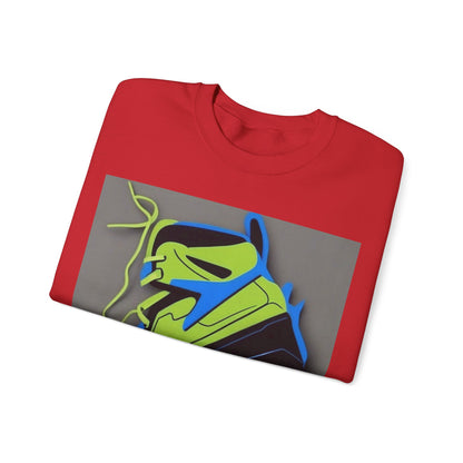 boostlete-quiet-power-icon-sneaker-duotone-paper-0066 — Unisex Heavy Blend Crewneck Sweatshirt (Gildan)