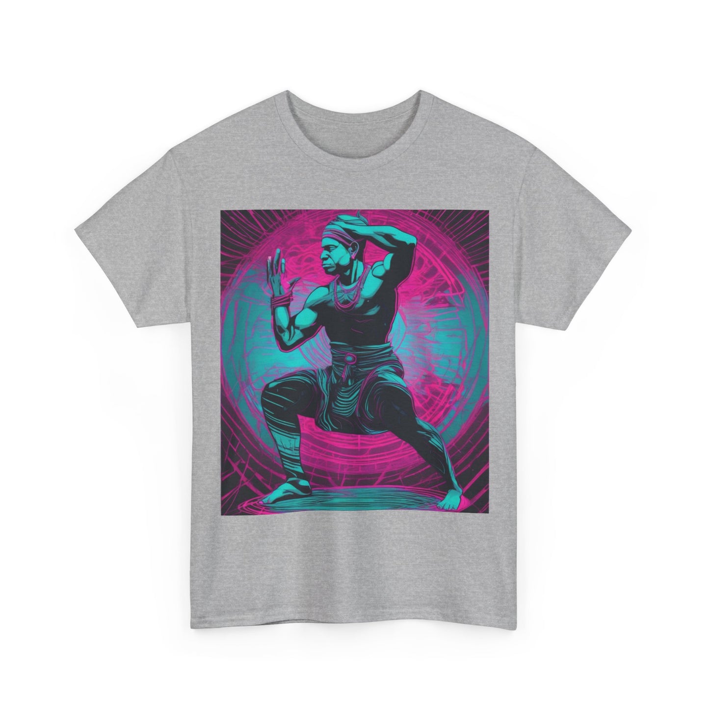 boostlete-rise-grind-scene-yogi-motion-line-art-0240 — Unisex Heavy Cotton Tee (Gildan 5000)
