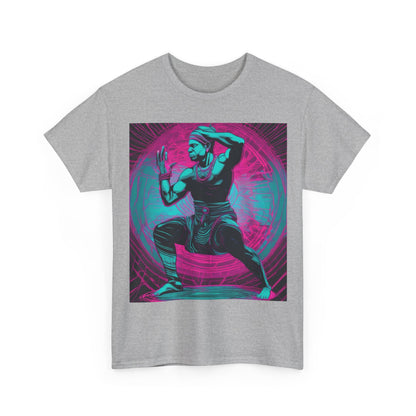 boostlete-rise-grind-scene-yogi-motion-line-art-0240 — Unisex Heavy Cotton Tee (Gildan 5000)
