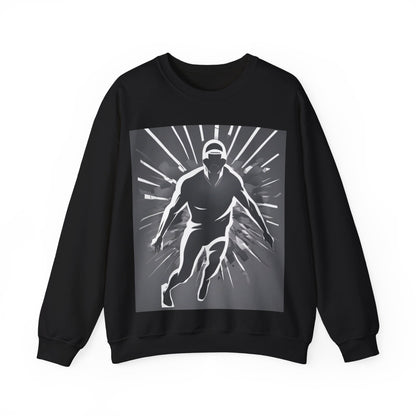 boostlete-iron-intent-scene-sprinter-soft-athletic-0108 — Unisex Heavy Blend Crewneck Sweatshirt (Gildan)