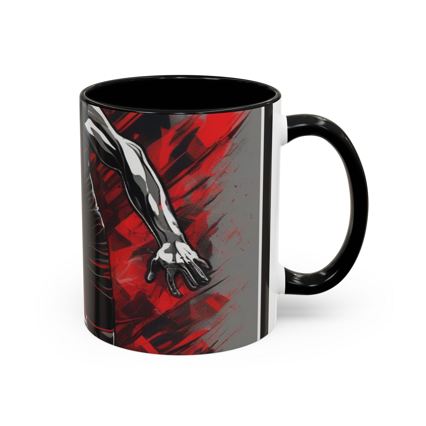 boostlete-field-day-scene-sprinter-glitch-badge-0284 — Accent Mug 11oz/15oz
