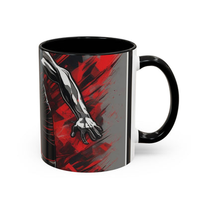 boostlete-field-day-scene-sprinter-glitch-badge-0284 — Accent Mug 11oz/15oz