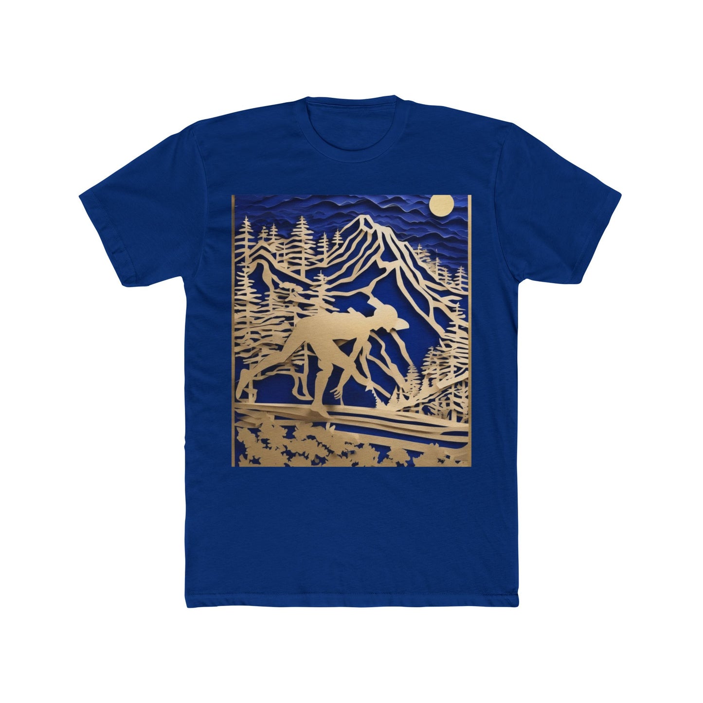 boostlete-recovery-progress-scene-trail-3d-paper-0176 — Unisex Cotton Crew Tee (NL 3600)