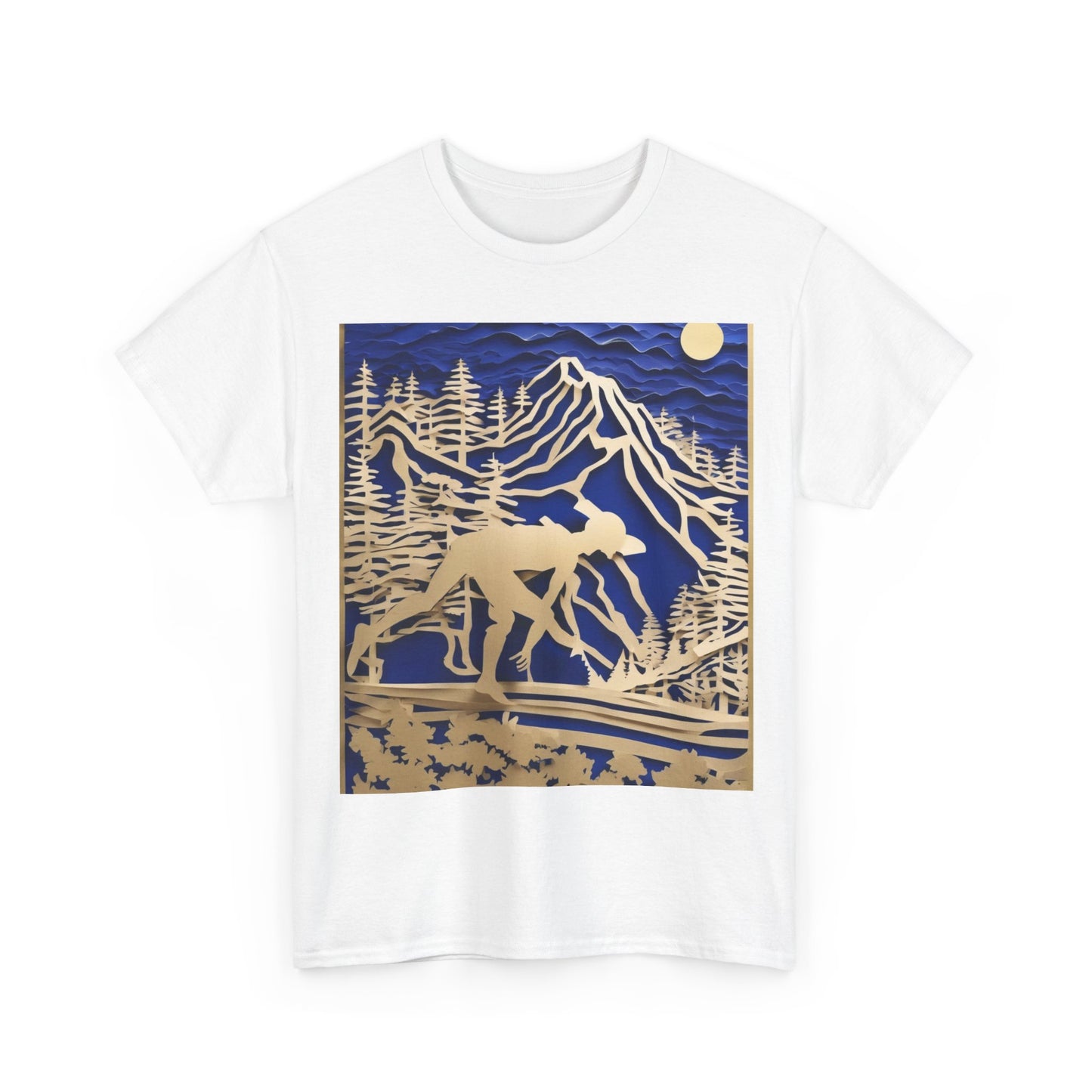 boostlete-recovery-progress-scene-trail-3d-paper-0176 — Unisex Heavy Cotton Tee (Gildan 5000)