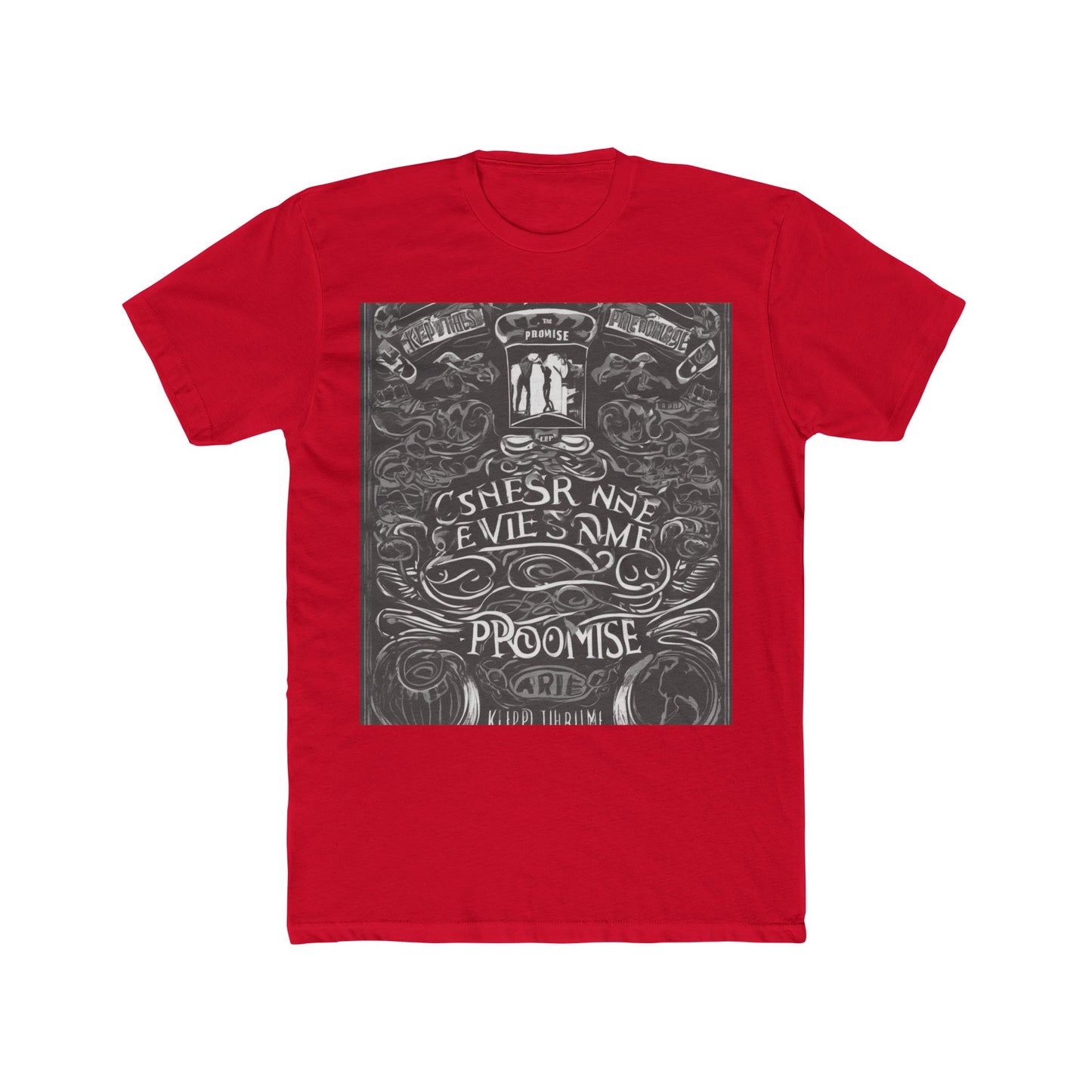 boostlete-boost-mode-type-keep-the-promise-big-monoline-0049 — Unisex Cotton Crew Tee (NL 3600)