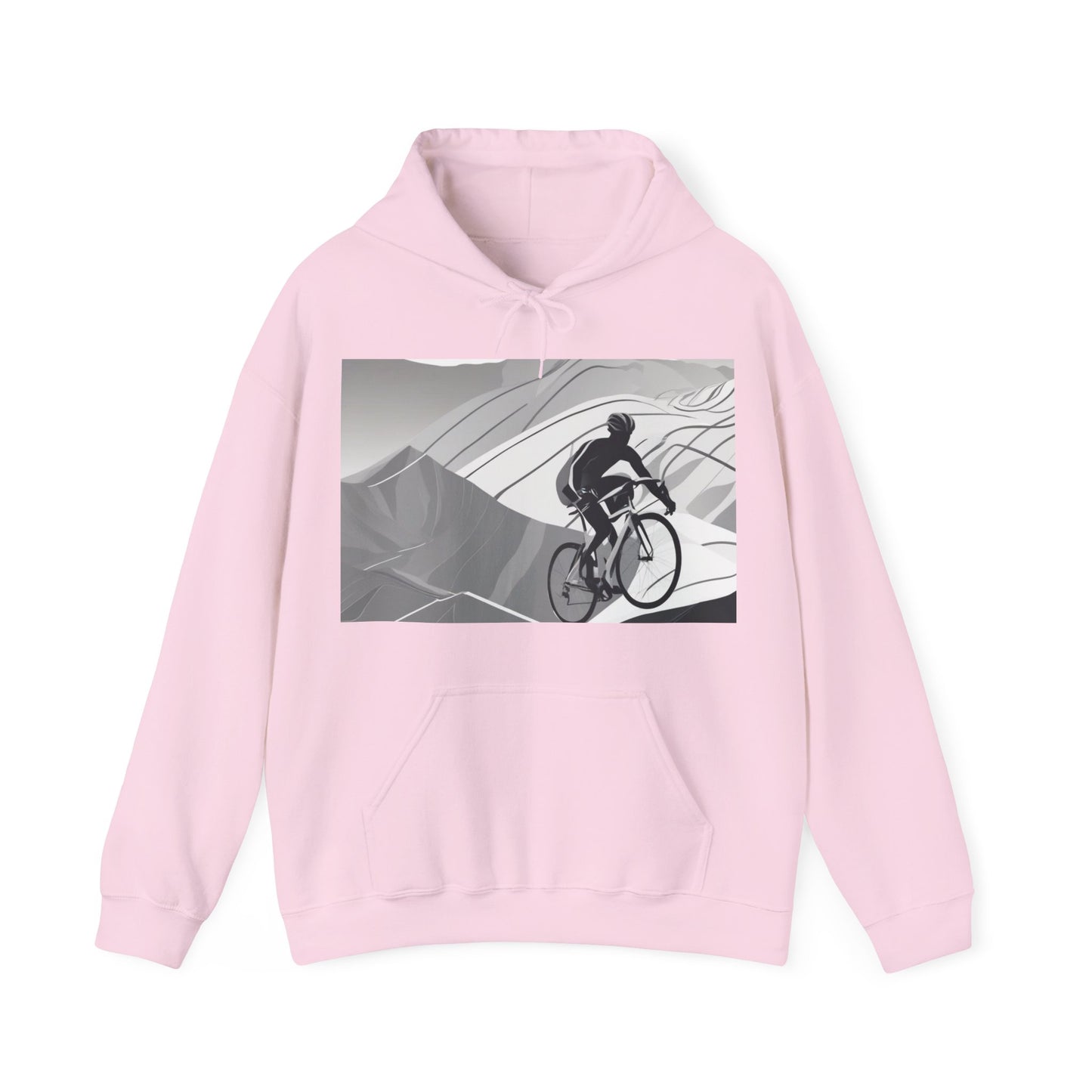 boostlete-recovery-progress-scene-cyclist-motion-vector-0808 — Unisex Heavy Blend Hoodie (G18500)