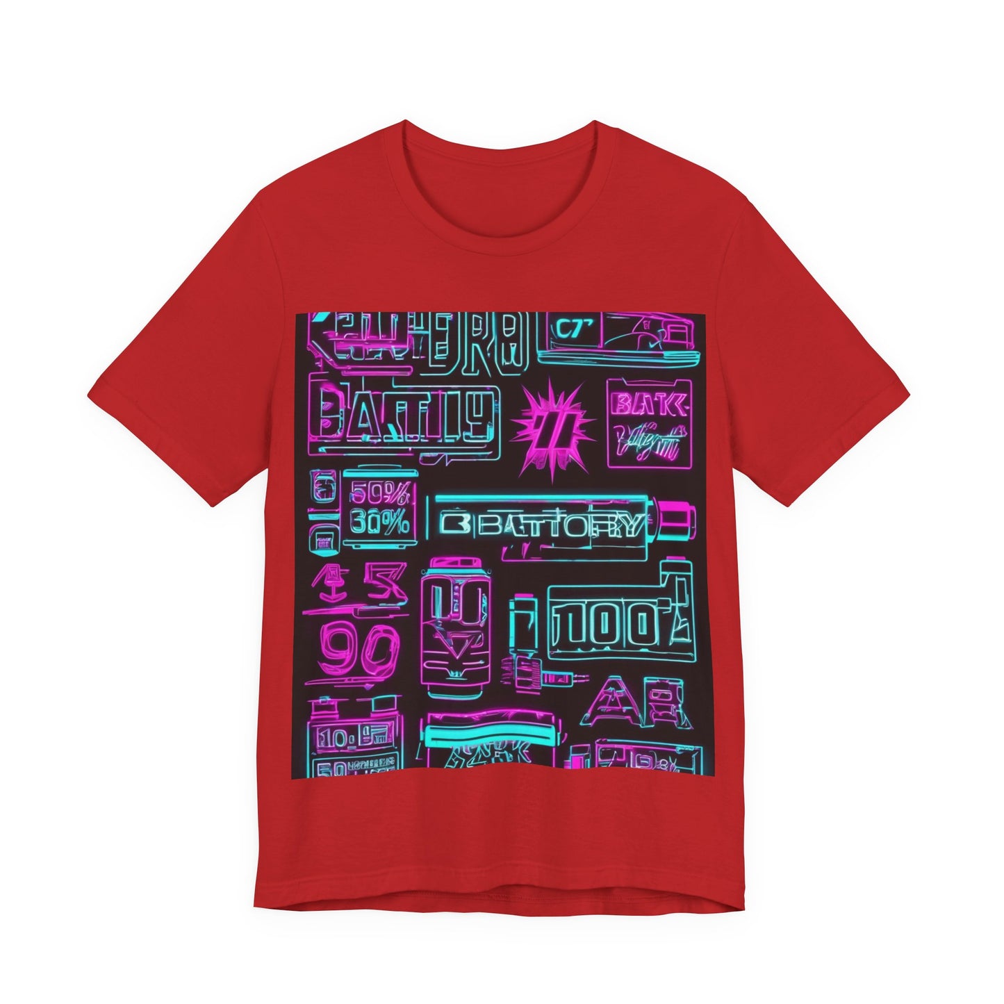 boostlete-rise-grind-type-battery-100-effort-split-blueprint-0205 — Unisex Jersey Short Sleeve (B+C 3001)