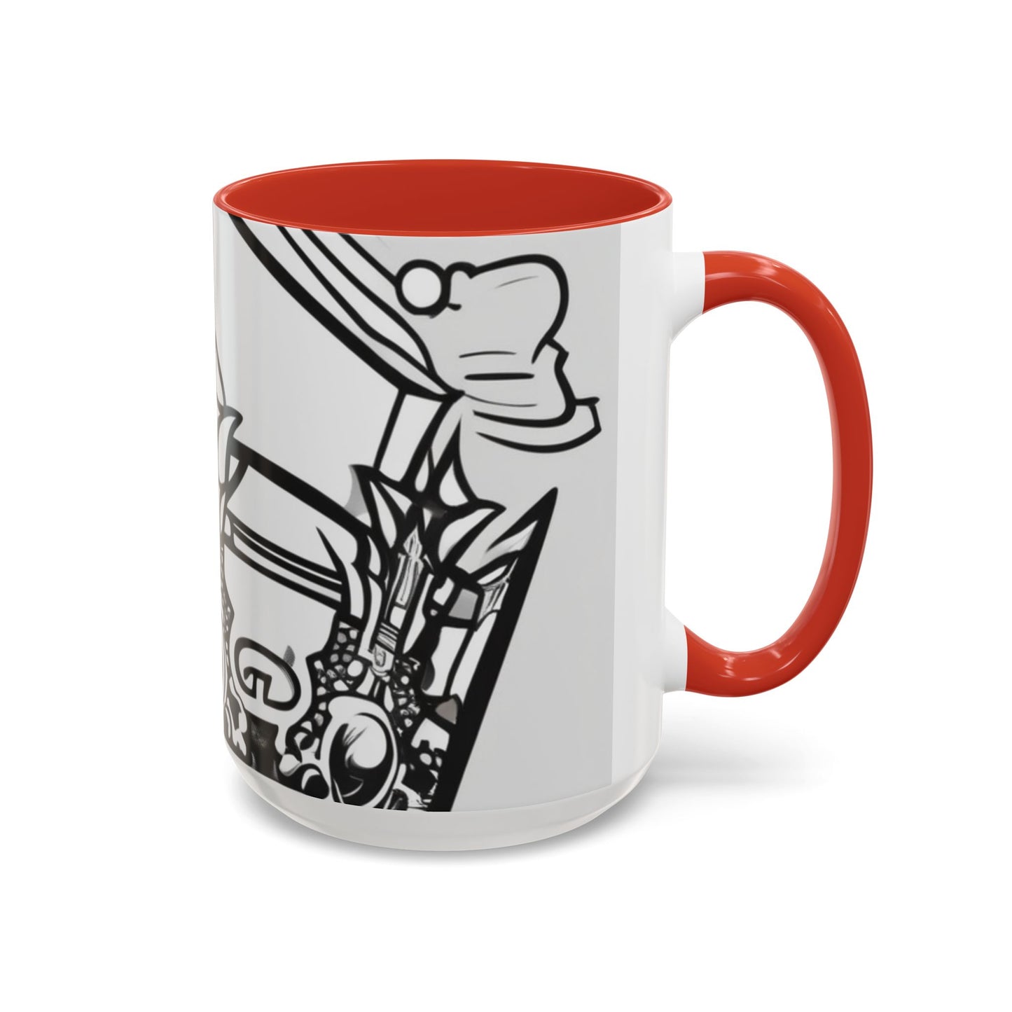 boostlete-quiet-power-icon-crown-outline-badge-0130 — Accent Mug 11oz/15oz