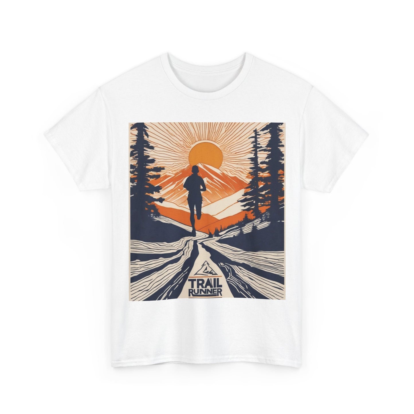 boostlete-iron-intent-scene-trail-glitch-badge-0100 — Unisex Heavy Cotton Tee (Gildan 5000)