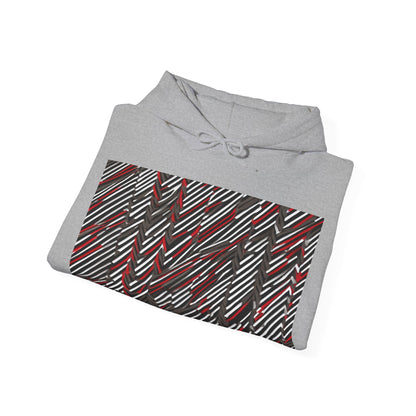 boostlete-field-day-pattern-diagonal-paper-0287 — Unisex Heavy Blend Hooded Sweatshirt (Gildan)