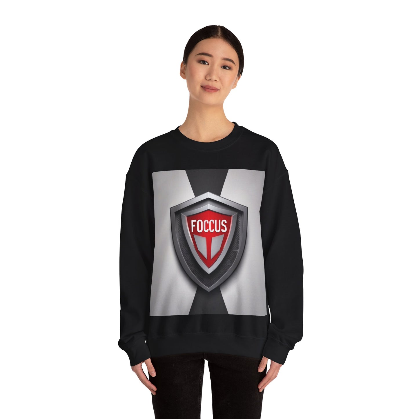 boostlete-mile-by-mile-icon-shield-soft-paper-0114 — Unisex Heavy Blend Crewneck Sweatshirt (Gildan)