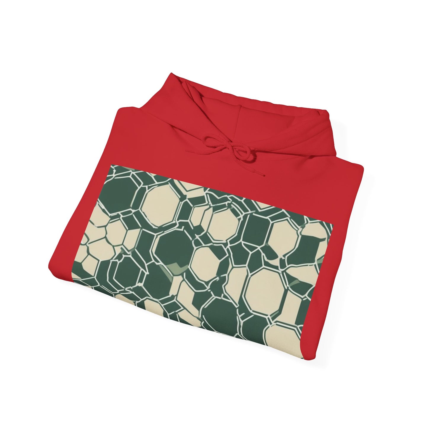 boostlete-iron-intent-pattern-hex-blueprint-0271 — Unisex Heavy Blend Hooded Sweatshirt (Gildan)