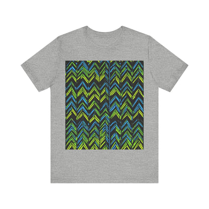 boostlete-mile-by-mile-pattern-chevron-monoline-0051 — Unisex Jersey Short Sleeve (B+C 3001)