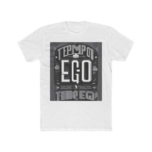 boostlete-mile-by-mile-type-tempo-over-ego-banner-modern-0093 — Unisex Cotton Crew Tee (NL 3600)