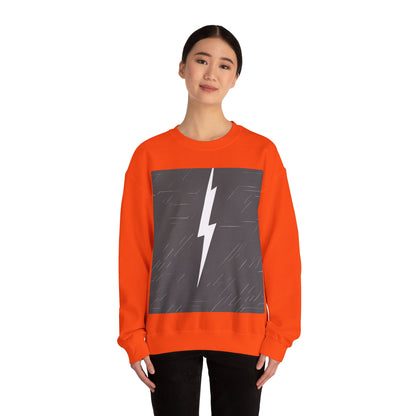 boostlete-am-crew-icon-lightning-glitch-vector-0590 — Unisex Heavy Blend Crewneck (G18000)