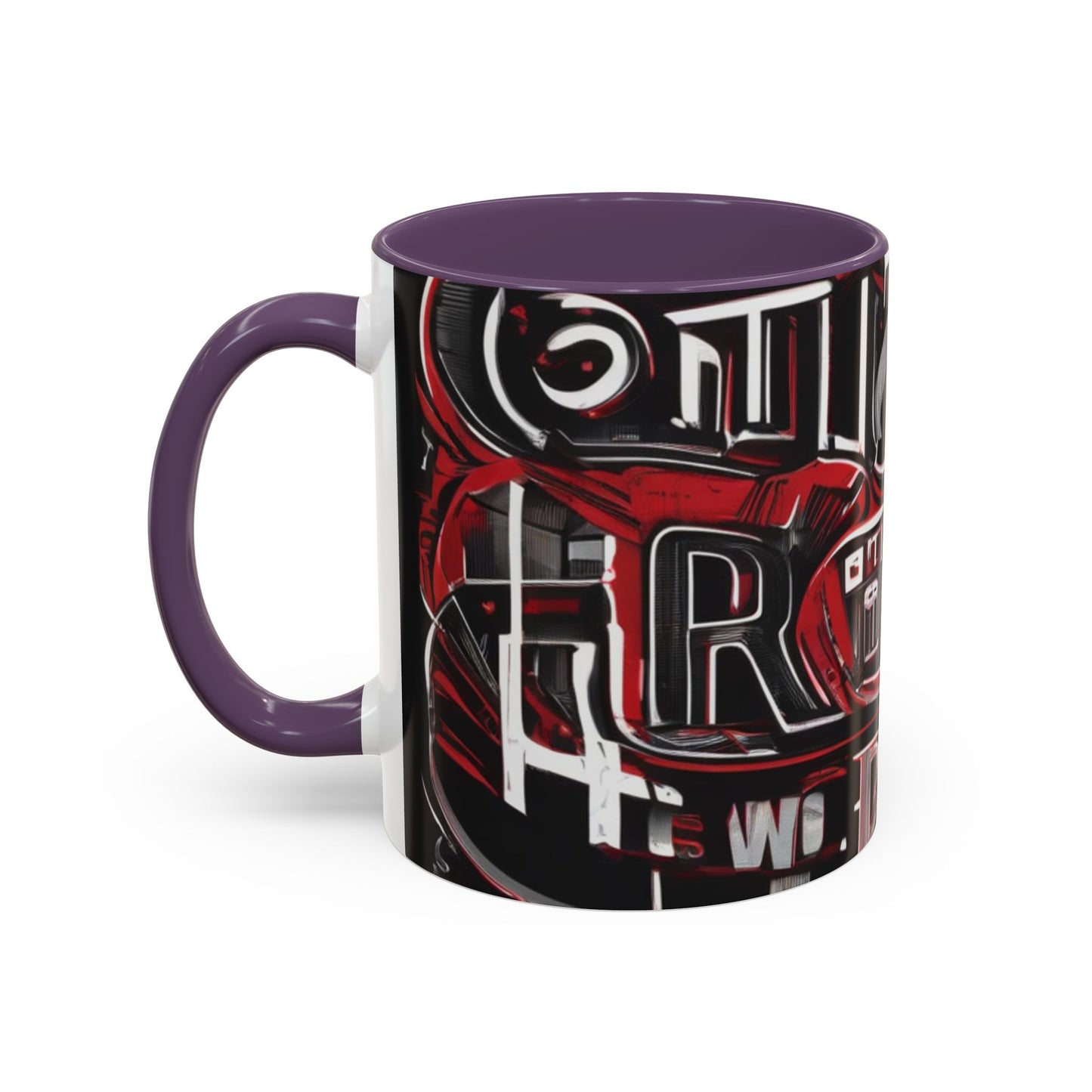 boostlete-boost-mode-type-win-the-day-outline-over-solid-monoline-0477 — Accent Mug 11/15oz