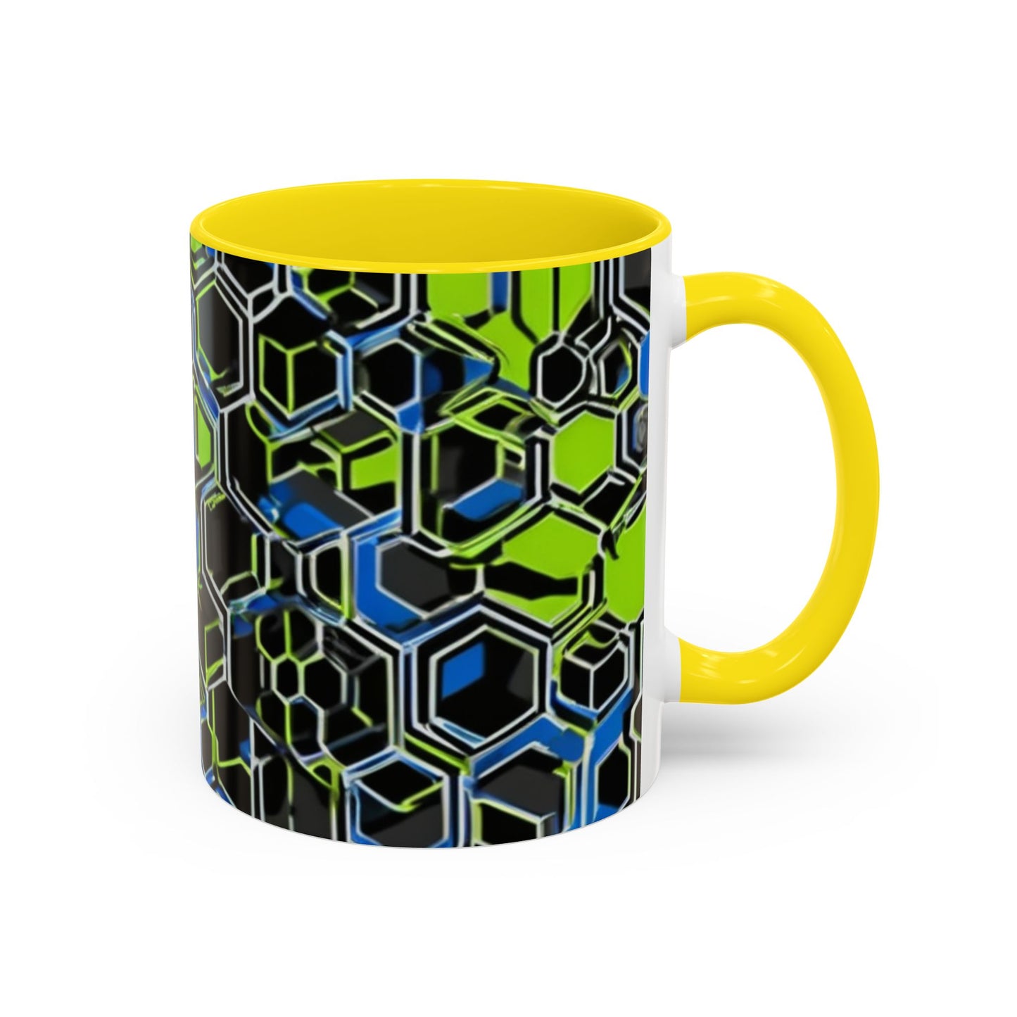 boostlete-recovery-progress-pattern-hex-blueprint-0007 — Accent Mug 11oz/15oz
