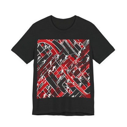 boostlete-pr-season-scene-marathoner-outline-modern-0124 — Unisex Jersey Short Sleeve (B+C 3001)