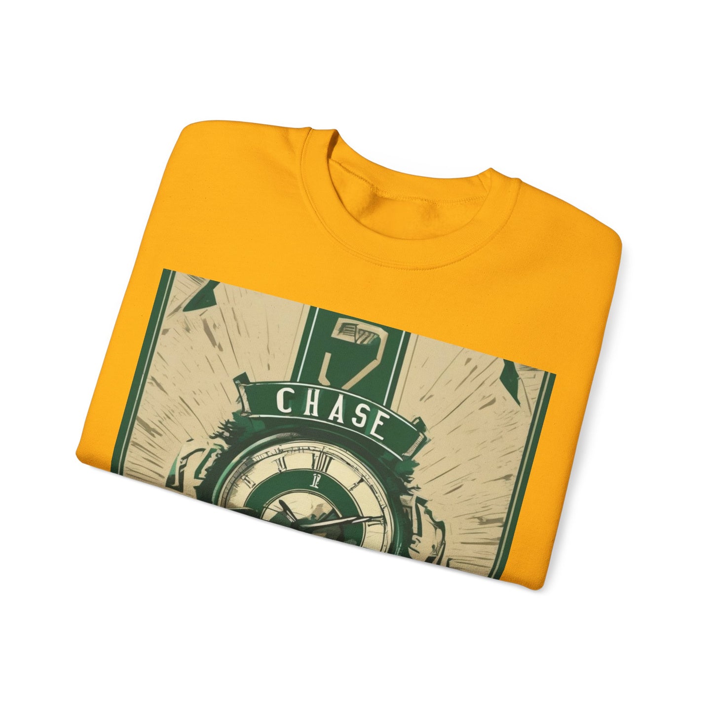 boostlete-mile-by-mile-type-chase-the-clock-banner-athletic-0013 — Unisex Heavy Blend Crewneck Sweatshirt (Gildan)