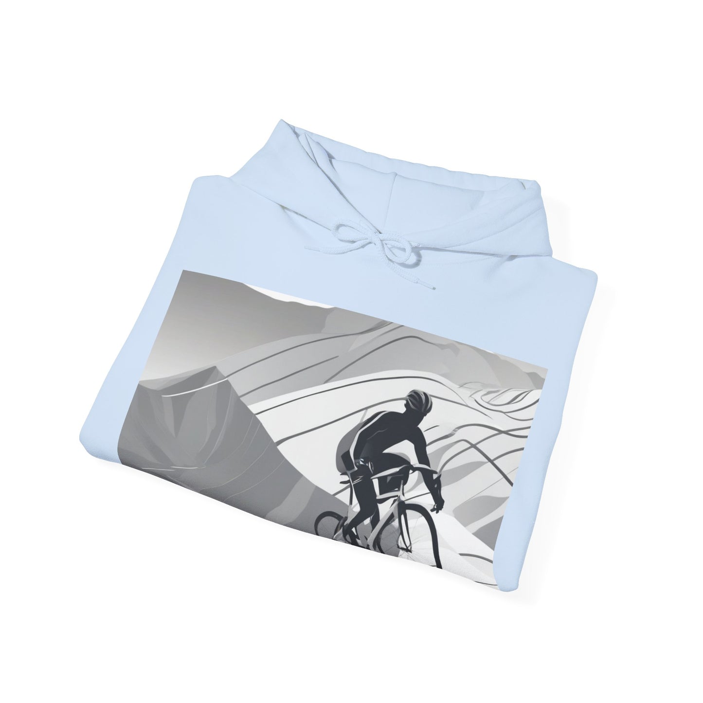 boostlete-recovery-progress-scene-cyclist-motion-vector-0808 — Unisex Heavy Blend Hoodie (G18500)