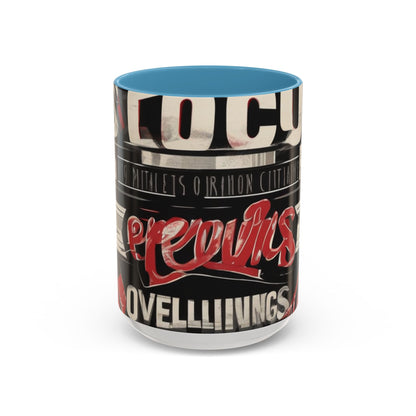 boostlete-mile-by-mile-type-focus-over-feelings-split-retro-0841 — Accent Mug 11/15oz