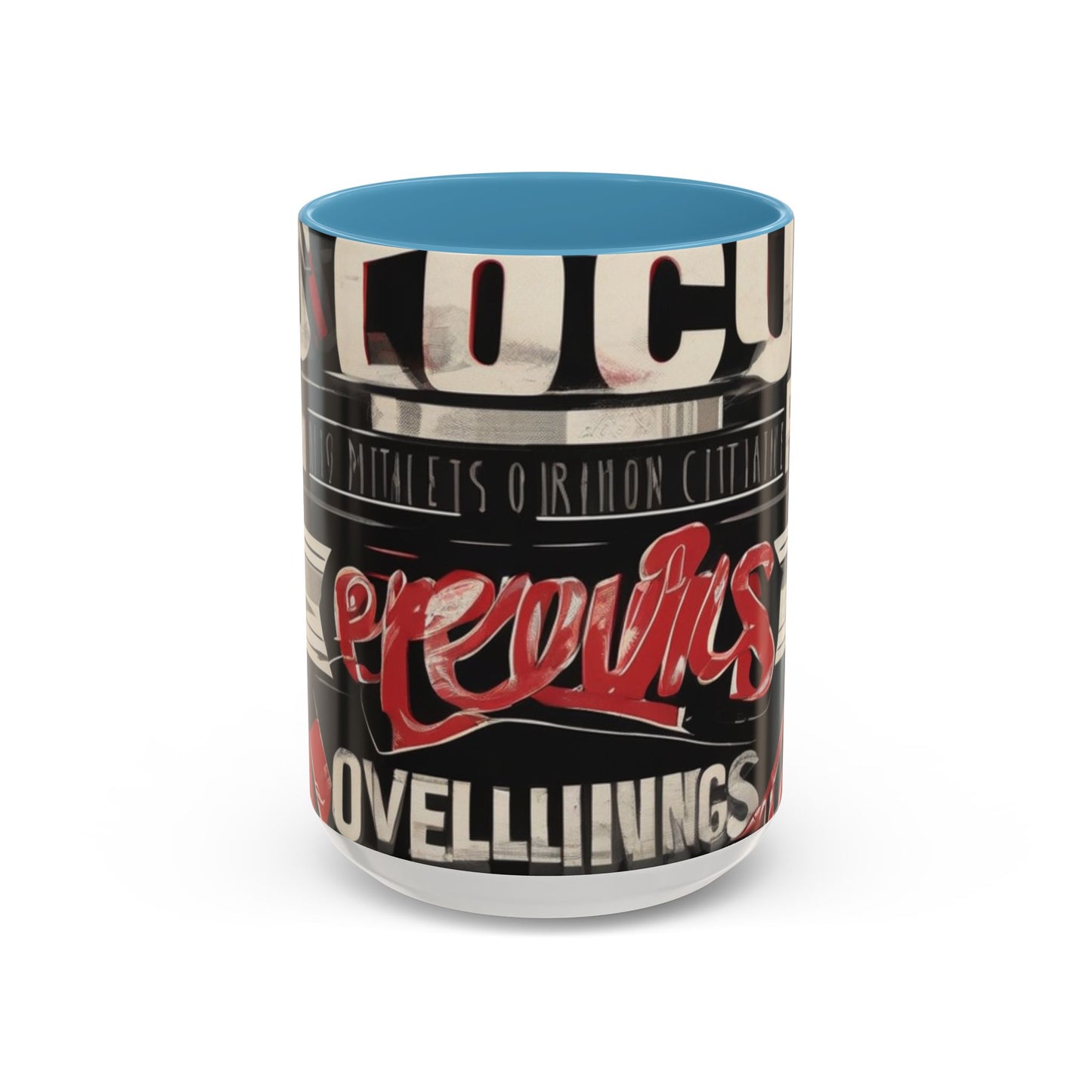 boostlete-mile-by-mile-type-focus-over-feelings-split-retro-0841 — Accent Mug 11/15oz