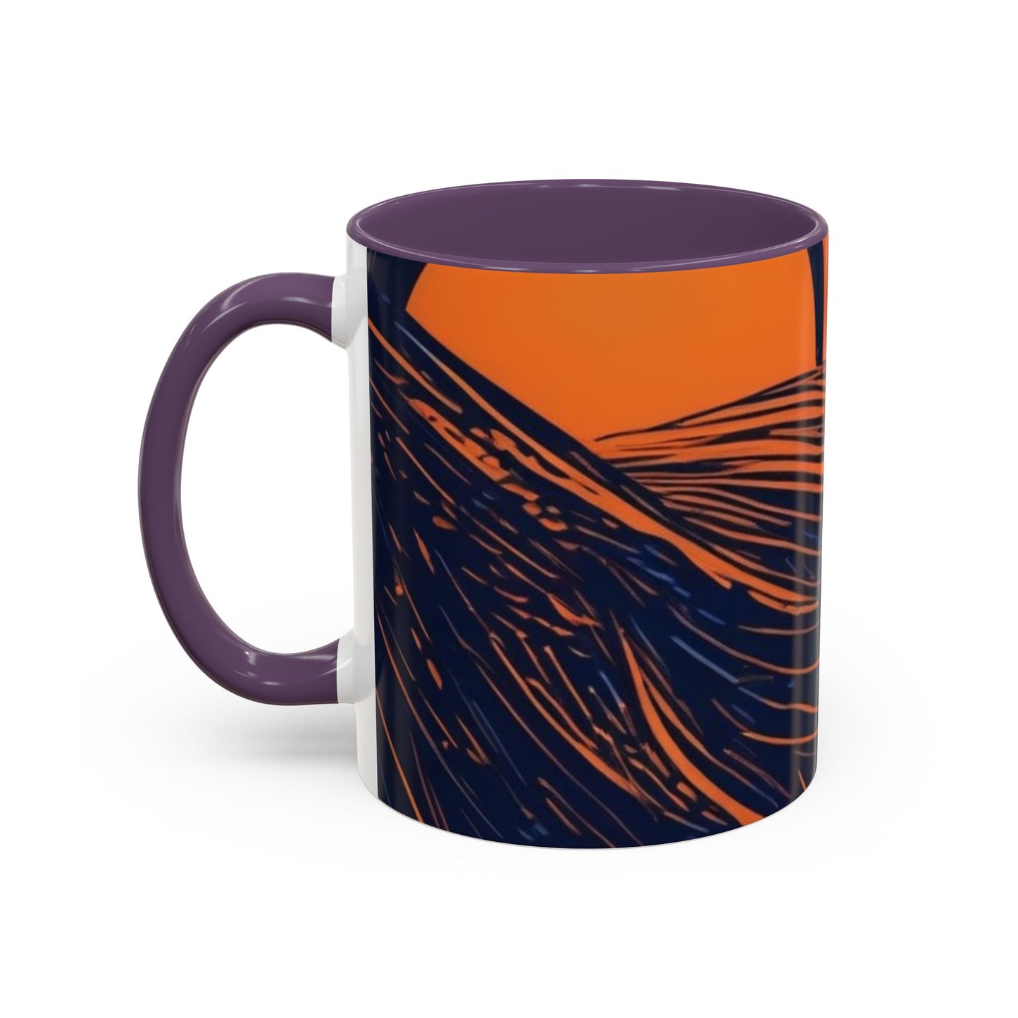 boostlete-rise-grind-icon-sunrise-speed-line-art-0202 — Accent Mug 11oz/15oz