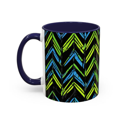 boostlete-mile-by-mile-pattern-chevron-monoline-0051 — Accent Mug 11oz/15oz
