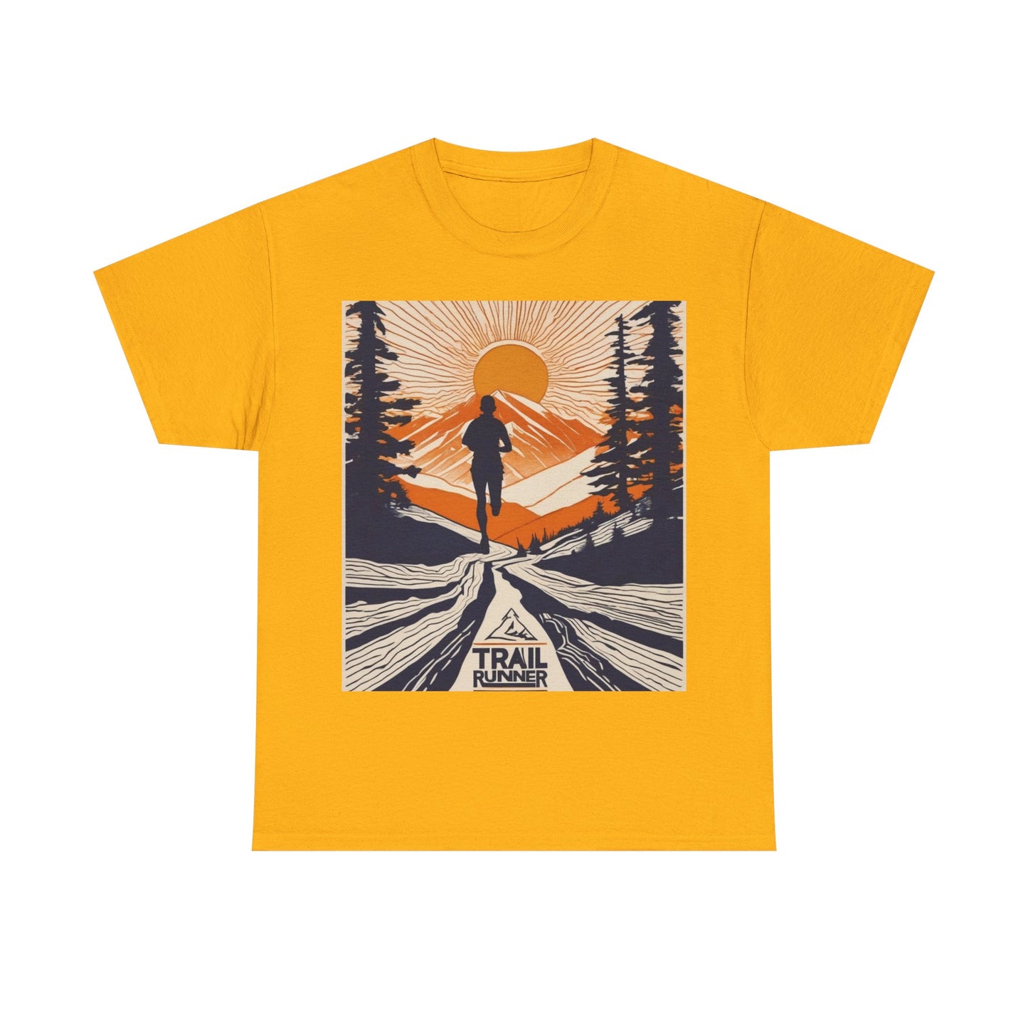 boostlete-iron-intent-scene-trail-glitch-badge-0100 — Unisex Heavy Cotton Tee (Gildan 5000)