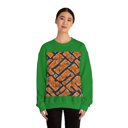 boostlete-boost-mode-pattern-plate-number-monoline-0571 — Unisex Heavy Blend Crewneck (G18000)