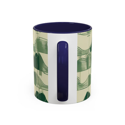 boostlete-mile-by-mile-pattern-audio-blueprint-0971 — Accent Mug 11/15oz